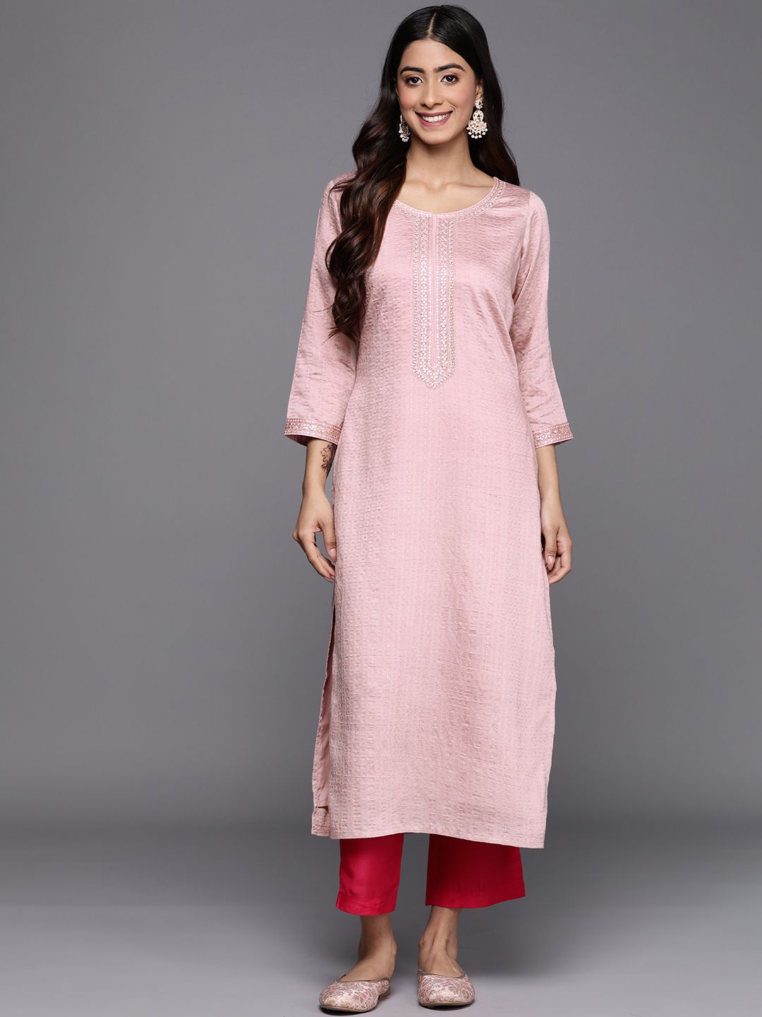 Libas Pastel Dobby Kurta