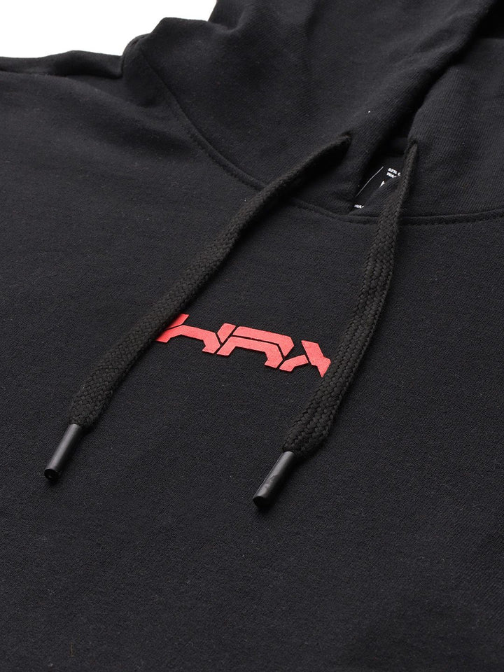 HRX by Hrithik Roshan Back Print Hooded Sweatshirt