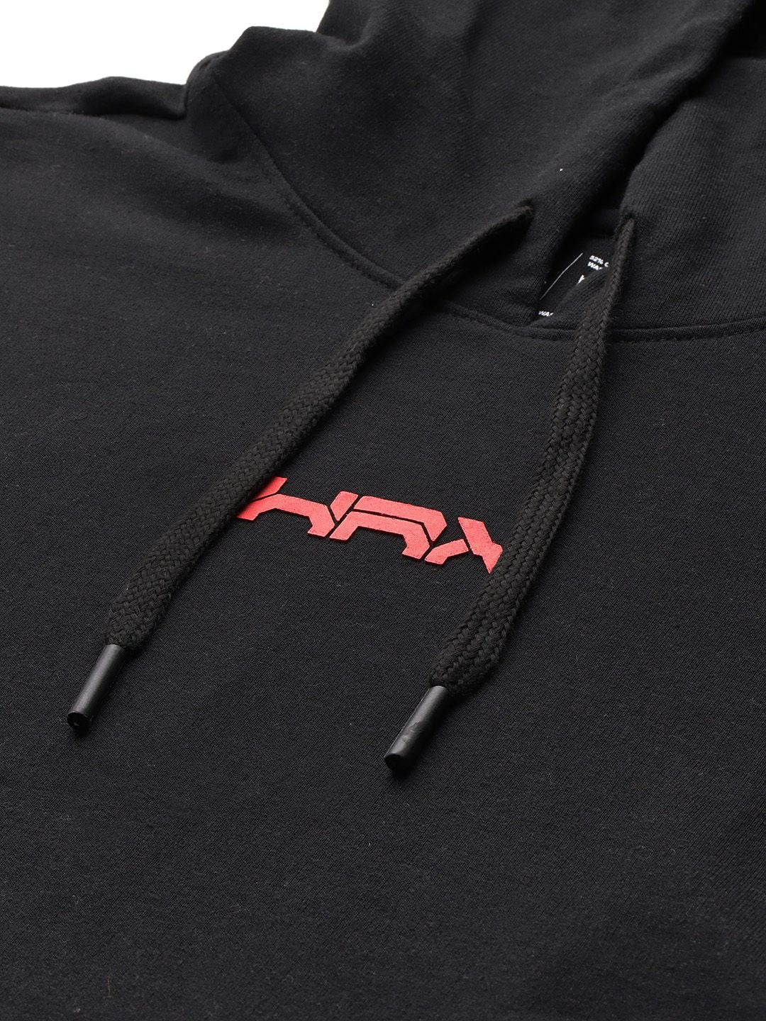 HRX by Hrithik Roshan Back Print Hooded Sweatshirt