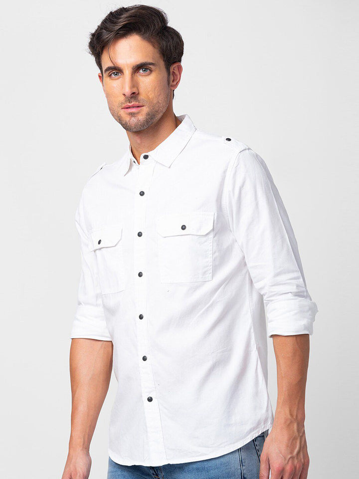 SPYKAR Men Classic Slim Fit Cotton Casual Shirt