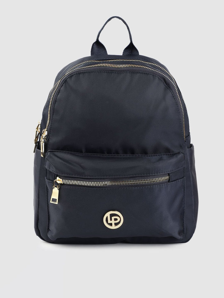 Lino Perros Women Navy Blue Backpack with 11 Inch Tablet Sleeve