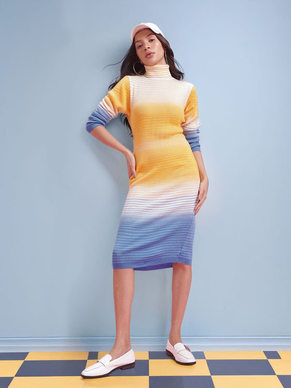 DressBerry Striped Jumper Midi Dress