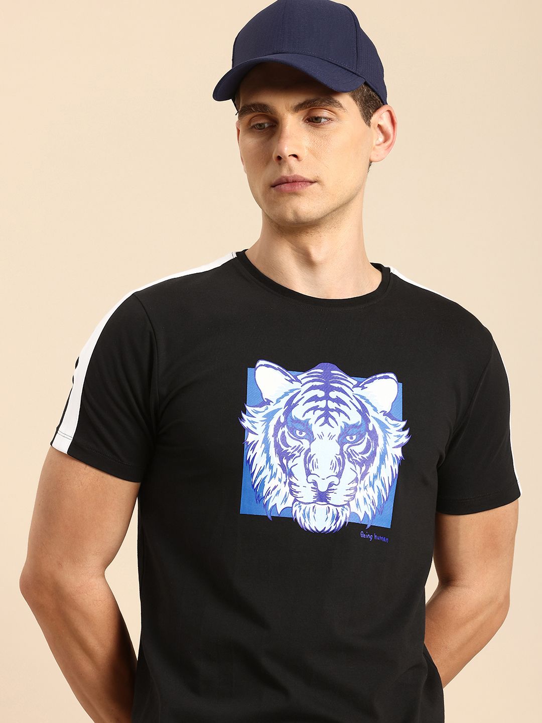 Being Human Printed Pure Cotton T-shirt
