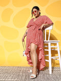 Berrylush Curve Floral Crepe Maxi Dress