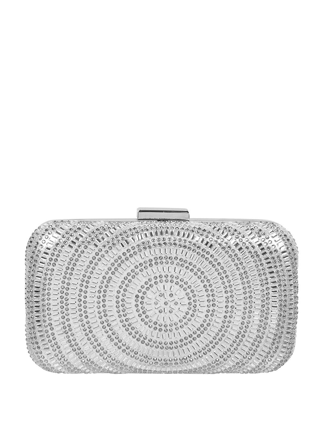 Metro Embellished Box Clutch