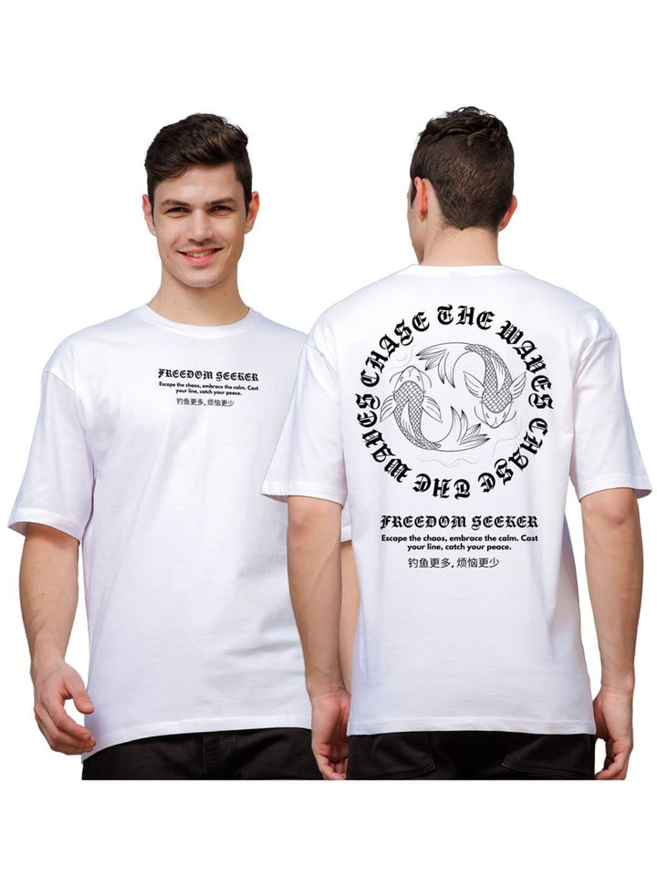 ADRO Men Typography Printed T-shirt