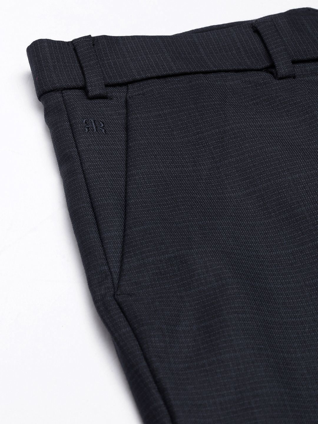 Raymond Men Checked Slim Fit Formal Trousers