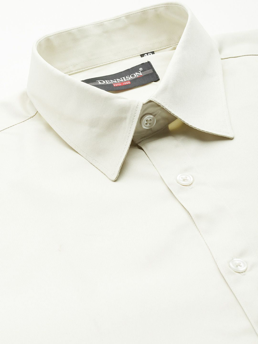 DENNISON Men Smart Slim Fit Opaque Satin Formal Shirt