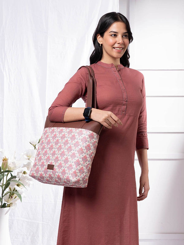 ZOUK Ethnic Motifs Printed Shopper Tote Bag