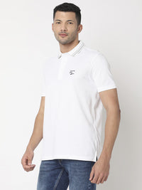 SPYKAR Polo Collar Slim Fit Pure Cotton T-shirt