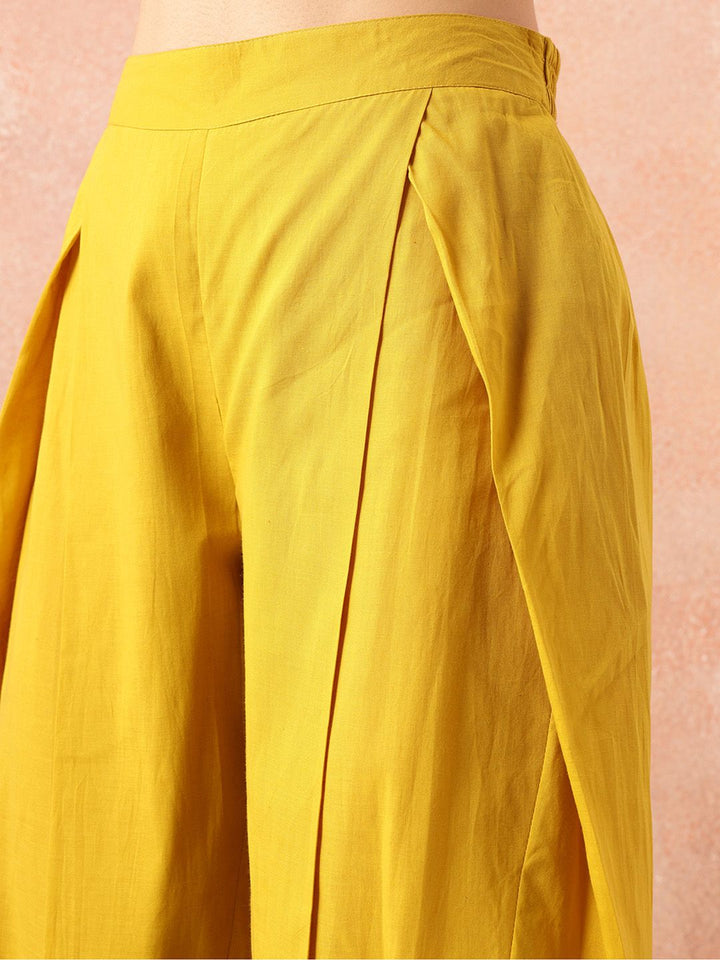 all about you Pathani Style Pure Cotton Extended Sleeve Kurta with Smock Cuffed Salwar