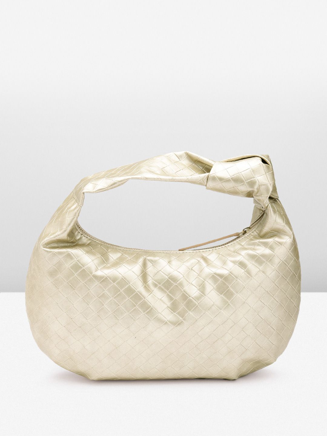 Berrylush Textured Half Moon Handheld Bag