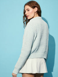 STREET 9 Ribbed Acrylic Pullover