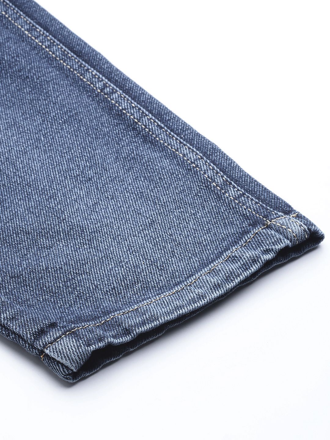 SASSAFRAS Women Blue Pure Cotton Comfort Fit High-Waist Highly Distressed Jeans