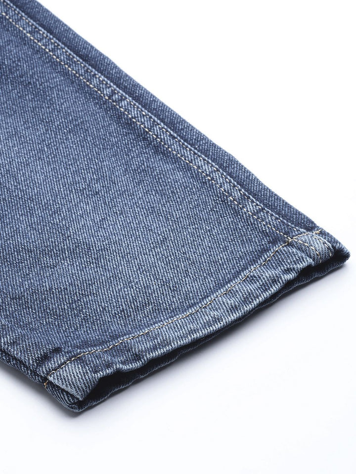 SASSAFRAS Women Blue Pure Cotton Comfort Fit High-Waist Highly Distressed Jeans