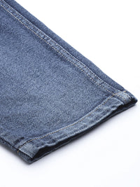 SASSAFRAS Women Blue Pure Cotton Comfort Fit High-Waist Highly Distressed Jeans