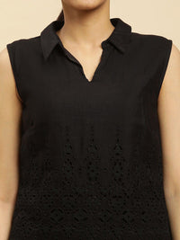 W Women Self Designed Top & Palazzo
