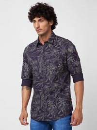 SPYKAR Slim Fit Abstract Printed Casual Shirt