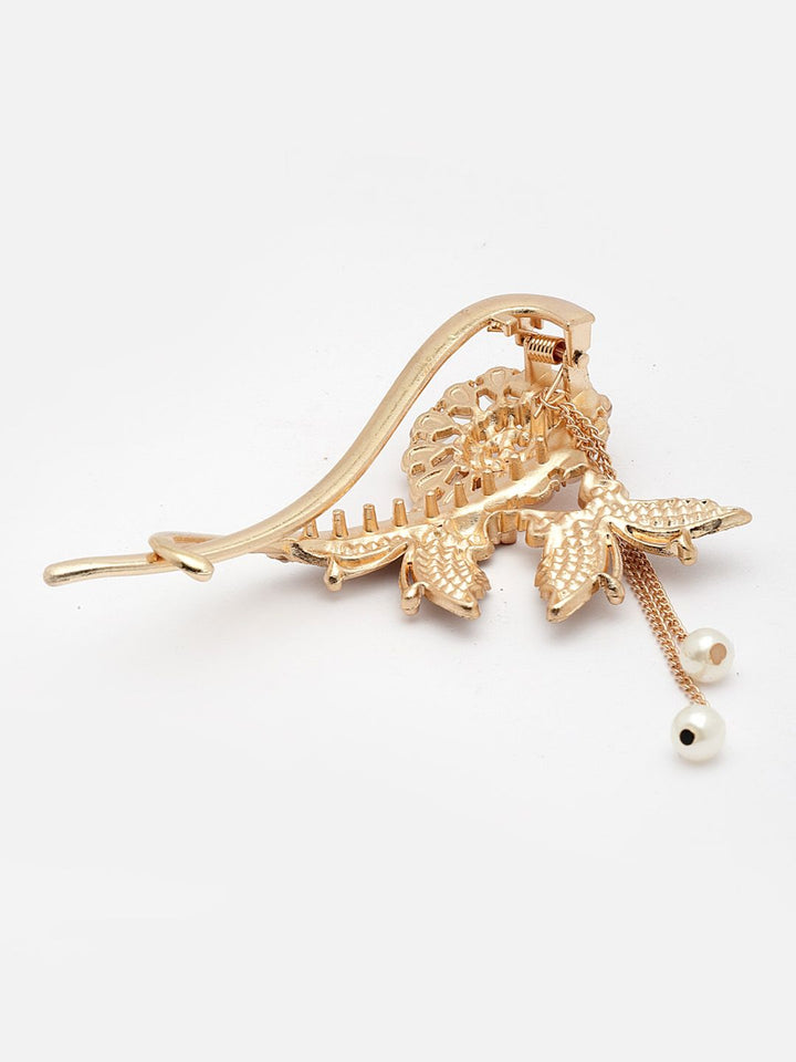 PANASH Women Stone Studded Butterfly Shaped Embellished Claw Clip