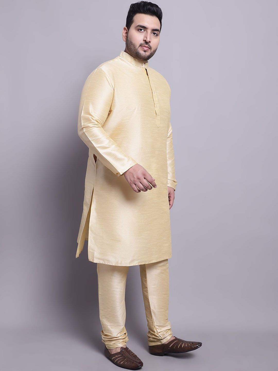 SOJANYA PLUS Regular Dupion Silk Kurta with Pyjamas