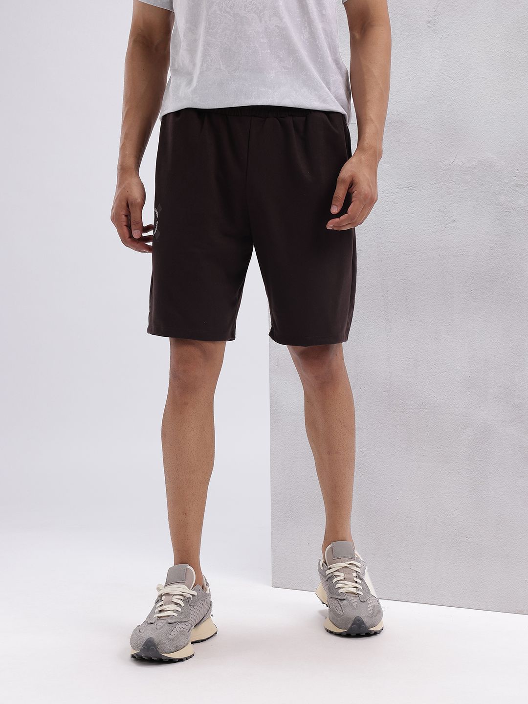 HRX by Hrithik Roshan Men Brand Logo Print Detail Mid-Rise Lifestyle Shorts