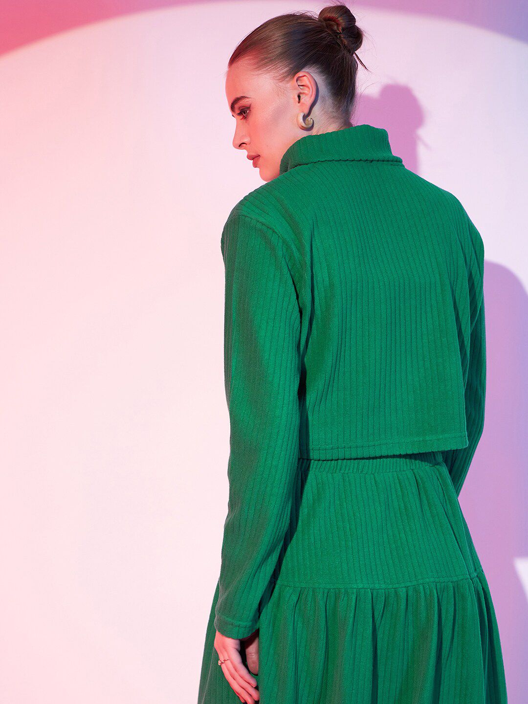 STREET 9 Turtle Neck Crop Top