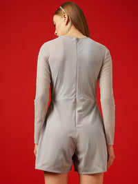 STREET 9 Long Sleeves Embellished Playsuit