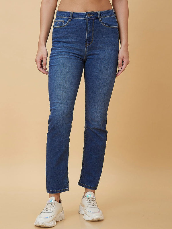 Being Human Women Slim Fit Clean Look Light Fade Jeans