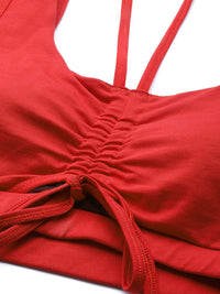 HRX by Hrithik Roshan Ruched Detail Medium Coverage Lightly Padded Workout Bra KL017_03