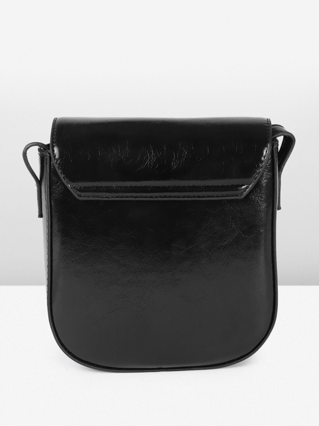DressBerry Textured Structured Sling Bag with Bow Detail