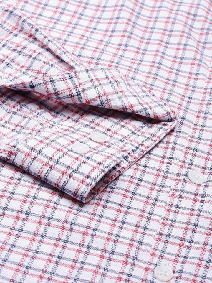 Park Avenue Pure Cotton Slim Fit Checked Casual Shirt