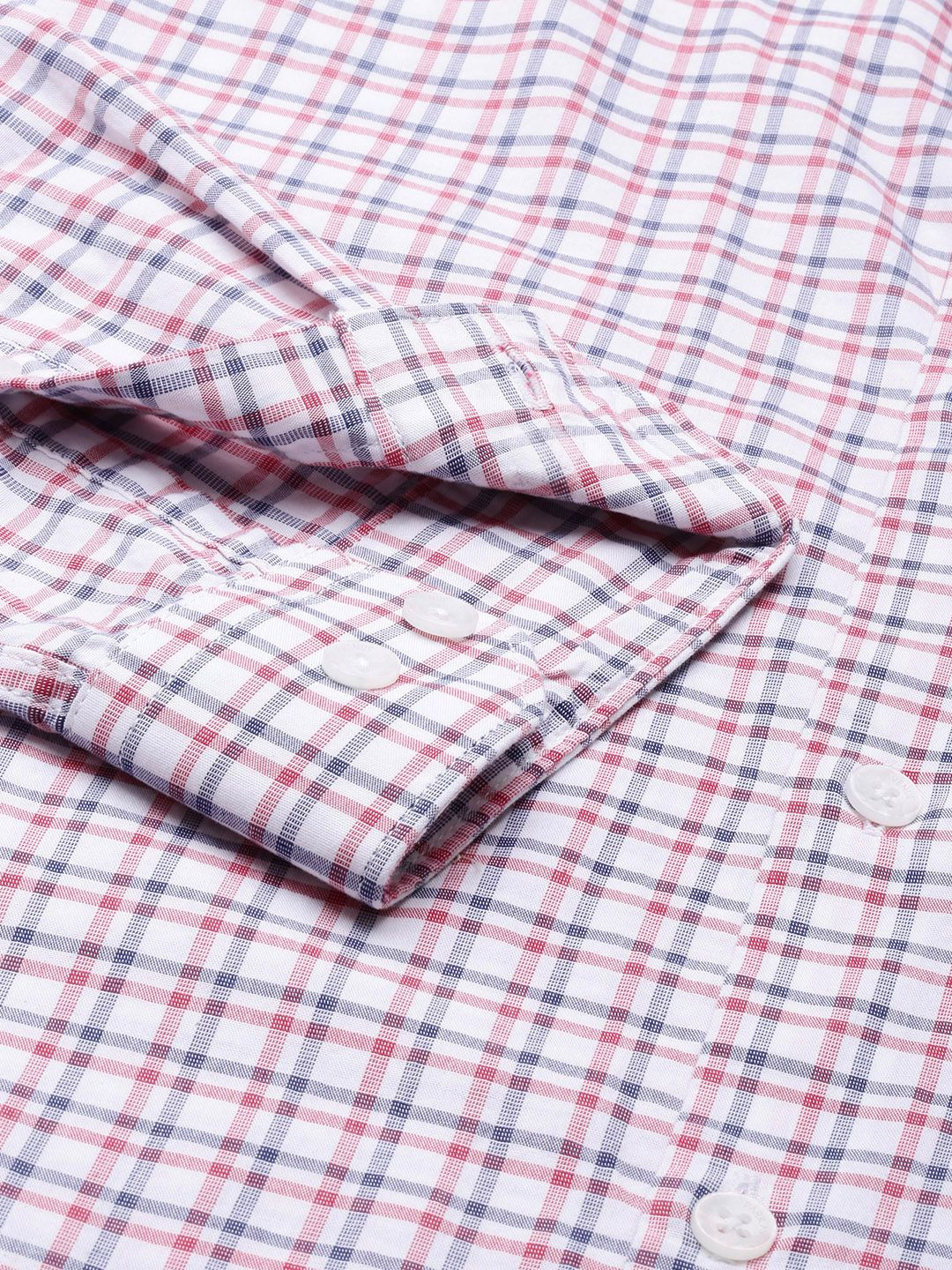 Park Avenue Pure Cotton Slim Fit Checked Casual Shirt