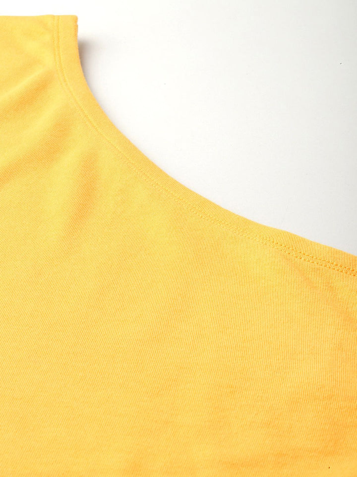 DressBerry Cropped & Curvy One-Shoulder Top
