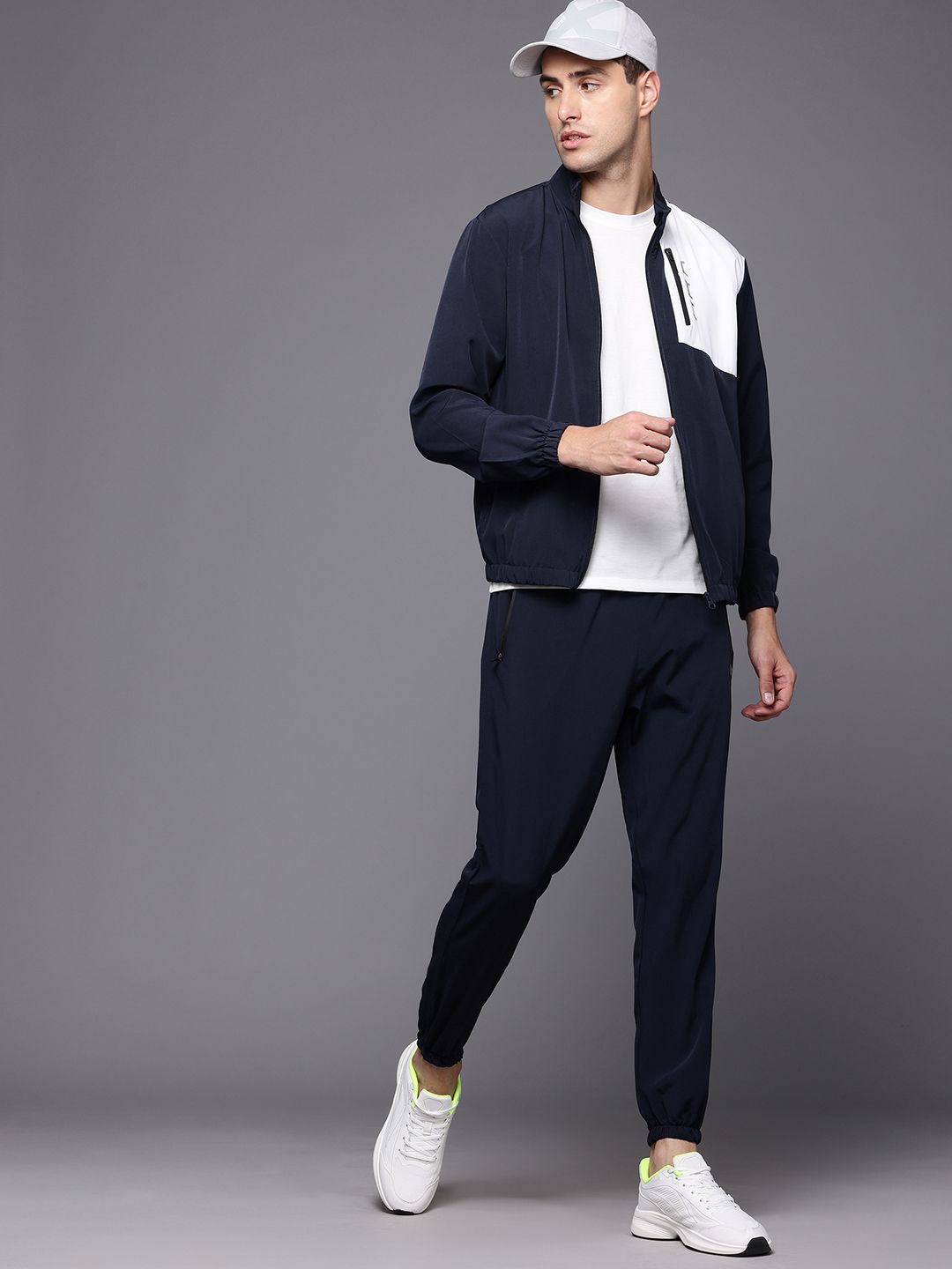 HRX by Hrithik Roshan Men Colourblock Running Track Suit