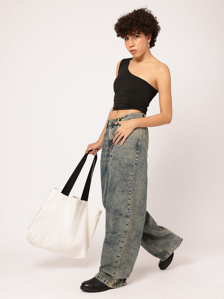 DressBerry Chill & Chug One-Side Crop Top