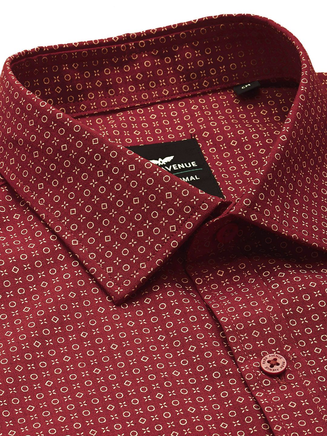 Park Avenue Slim Fit Opaque Micro Ditsy Printed Formal Shirt
