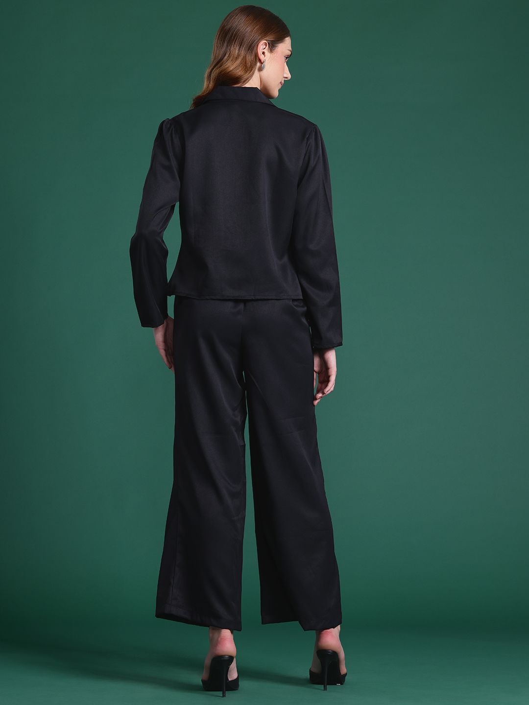DressBerry Lapel Collar Blazer-Style Co-ords