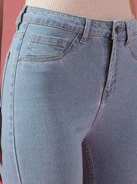 DressBerry Women Bootcut High-Rise Light Fade Stretchable Jeans