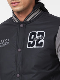 SPYKAR Colourblocked Bomber With Patchwork Jacket