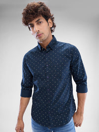 SPYKAR Men Slim Fit Opaque Printed Casual Shirt