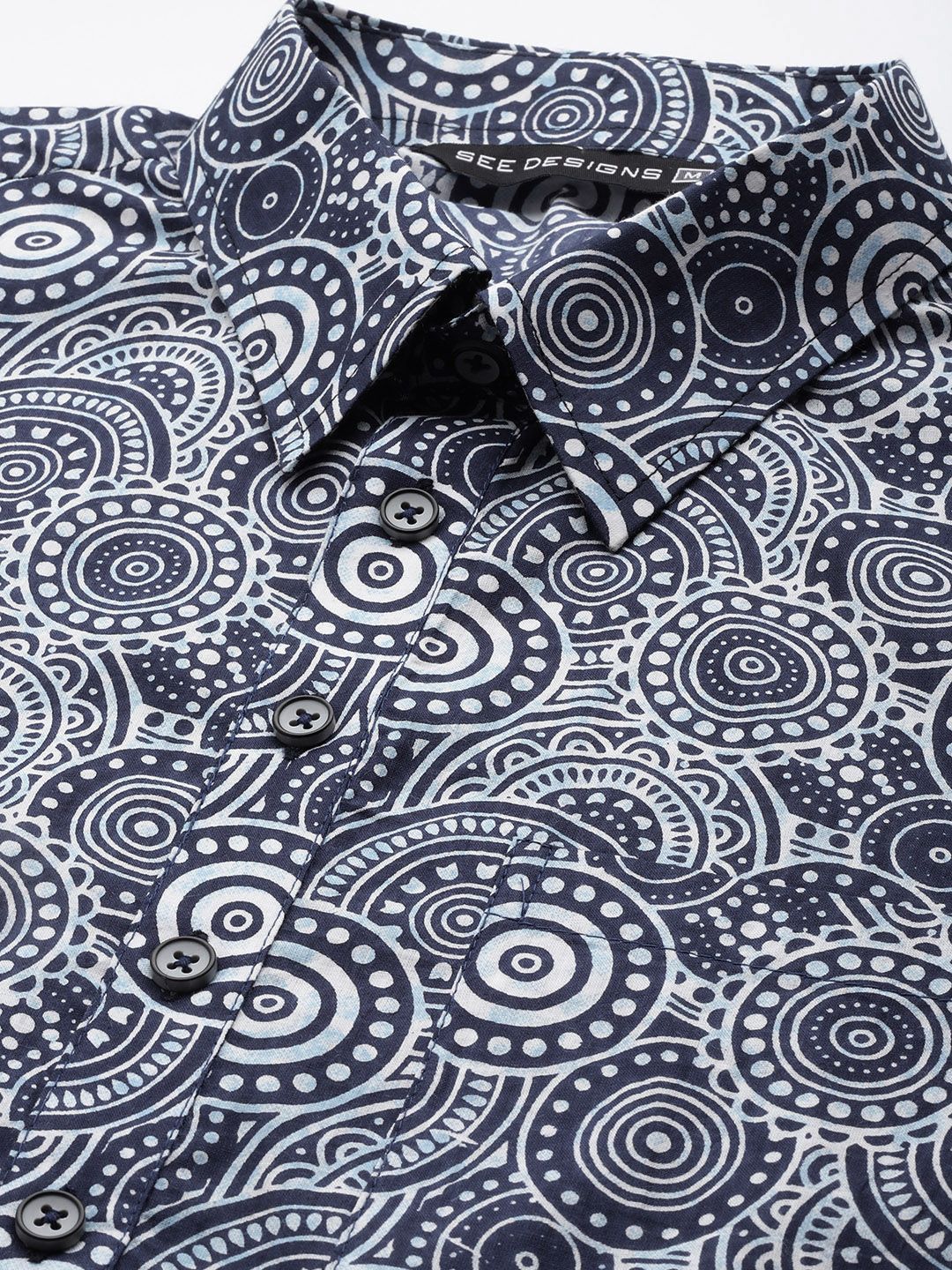 See Designs Printed Regular Pure Cotton Kurta With Pyjamas