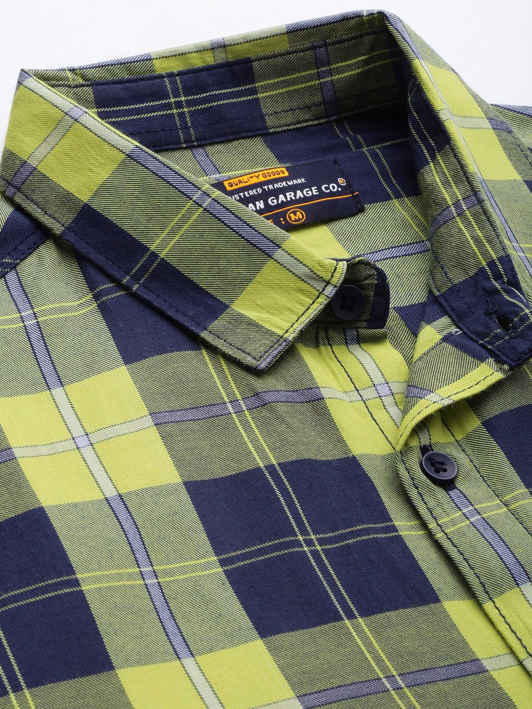 The Indian Garage Co Men Regular Fit Checked Casual Shirt