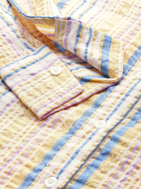 DressBerry Seersucker Striped Casual Shirt