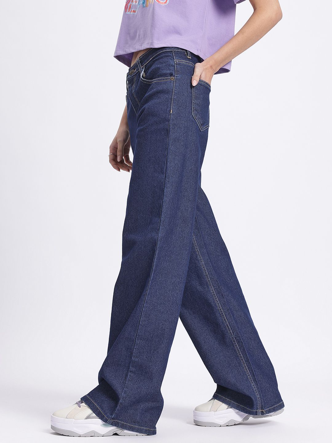 DressBerry Women Baggy Chic Straight Fit Jeans