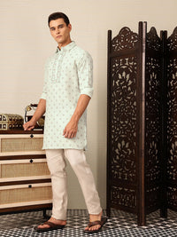 House of Pataudi Floral Printed Rozana Kurta