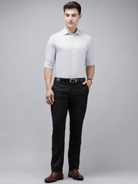 Park Avenue Slim Fit Self Design Textured Opaque Formal Shirt