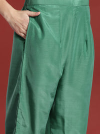 Indo Era Floral Embroidered Sequinned Kurta with Trousers & With Dupatta