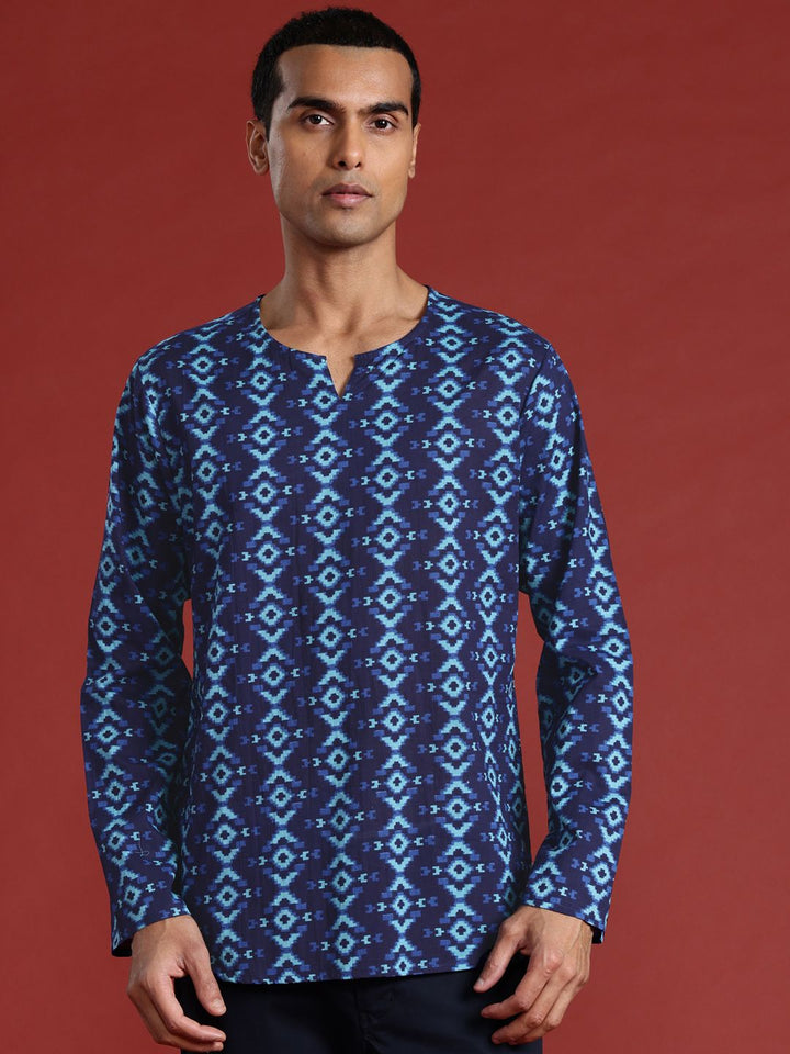 Anouk Ethnic Motifs Print Pure Cotton Short Kurta