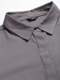 Style Quotient Women Grey Formal Shirt