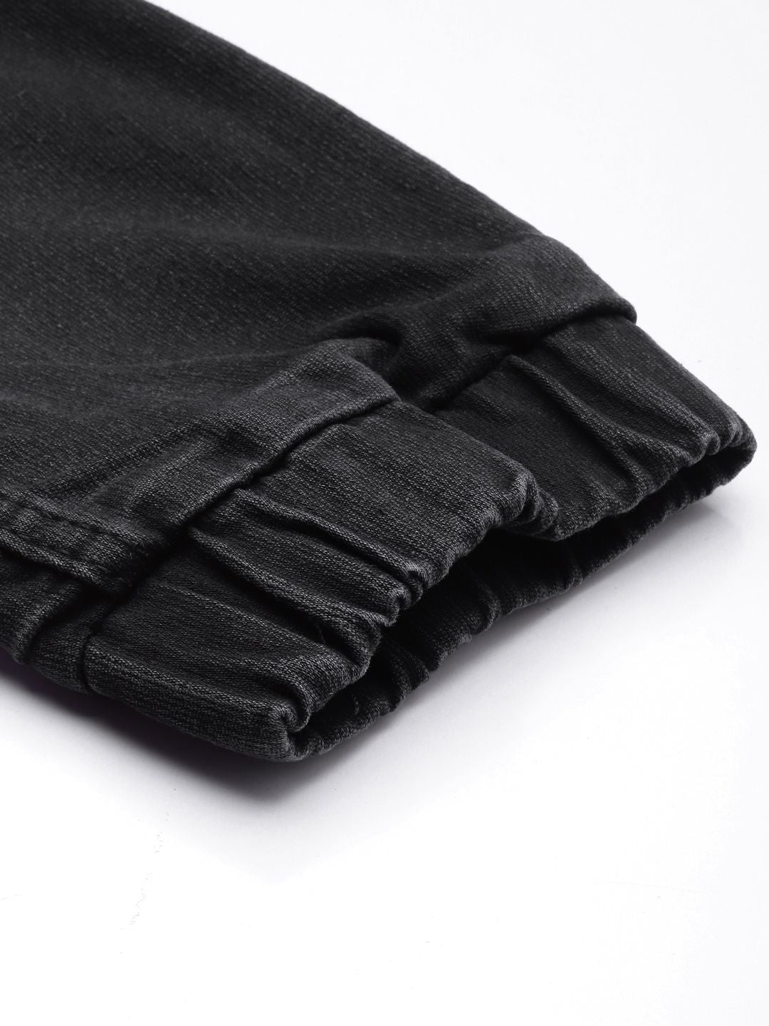 The Indian Garage Co Slim Fit Mildly Distressed Light Fade Stretchable Jogger Jeans